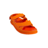 Turkish Women Orange Leather Sandal #2071