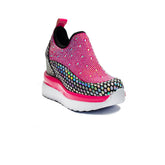 Turkish Women Pink Glitter Shoes #2095