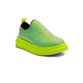 Turkish Women Green Glitter Shoes #2097