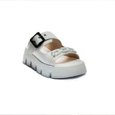 Turkish Women White Leather Slipper #2123