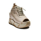 Turkish Women Beige Leather Sandal #2139