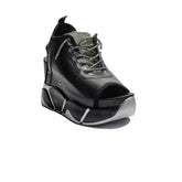 Turkish Women Black Leather Sandal #2140