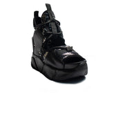 Turkish Women Black Leather Sandal #2145