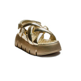 Turkish Women Gold Leather Sandal #2156