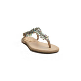 Turkish Women Beige Leather Sandal #2171