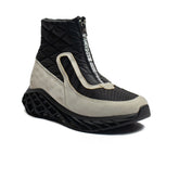 Turkish Women Black Leather * Chamois Half Boot #2185