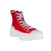 Europeon Union Women Red Cloth Half Boot #2195