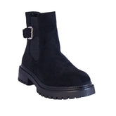Europeon Union Women Black Chamois Half Boot #2275