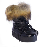 Europeon Union Women Black Water Proof Half Boot #2292