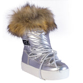 Europeon Union Women Silver Water Proof Half Boot #2293