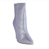 Europeon Union Women Silver Glitter Heels #2317