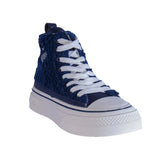 Europeon Union Women Dark Blue Fur Half Boot #2357