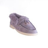 Europeon Union Women Grey Chamois Shoes #2382