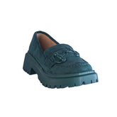 Europeon Union Women Green Chamois Shoes #2385