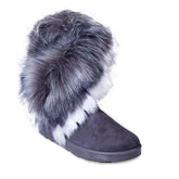 Europeon Union Women Grey Chamois Half Boot #2401