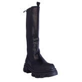 Europeon Union Women Black Leather Boots #2433