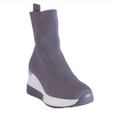 Europeon Union Women Grey Cloth Half Boot #2508