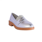 Europeon Union Women Silver Leather Shoes #2521