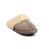 Europeon Union Women Grey Fur Winter Slipper #2588