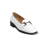 Women White Leather Shoes #2594