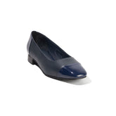 Women Dark Blue Leather Shoes #2614