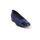 Women Dark Blue Chamois Shoes #2616