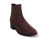 Women Brown Chamois Half Boot #2634