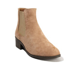 Women Beige Chamois Half Boot #2635