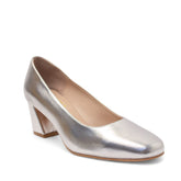 Women Silver Leather Shoes #2704