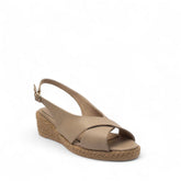 Women Beige Leather Sandal #2724