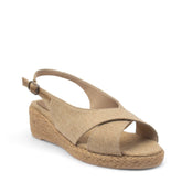 Women Beige LINEN Sandal #2730
