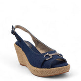 Women Dark Blue Jeans Sandal #2745