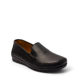 Women Black Leather Espadrilles #2783