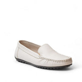 Women white Leather Espadrilles #2808
