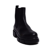 Spanish Women Black Leather Half Boot #0303