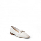 Women white Leather Shoes #3077