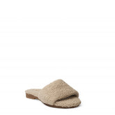 Women Beige Fur Slipper #3097