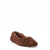 Women Brown Fur Ballerina #3134
