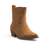 Europeon Union Women Beige Chamois Half Boot #3178