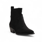 Europeon Union Women Black Chamois Half Boot #3182