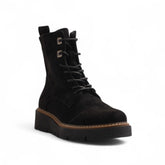 Europeon Union Women Black Chamois Half Boot #3188