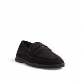 Europeon Union Women Black Chamois Shoes #3234