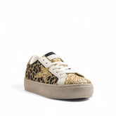 Europeon Union Women Gold Leather Shoes #3253