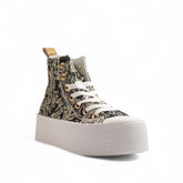 Europeon Union Women Black Cloth Half Boot #3254