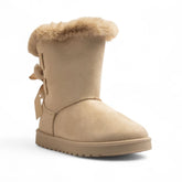 Europeon Union Women Off White Chamois Half Boot #3264