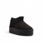 Europeon Union Women Black Chamois Half Boot #3269