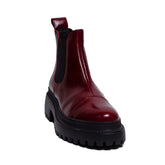 Spanish Women Red Vernis Leather Half Boot #0326