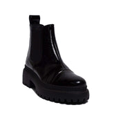 Spanish Women Black Vernis Leather Half Boot #0327