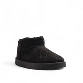 Europeon Union Women Black Chamois Half Boot #3287