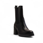 Europeon Union Women Black Leather Half Boot #3393